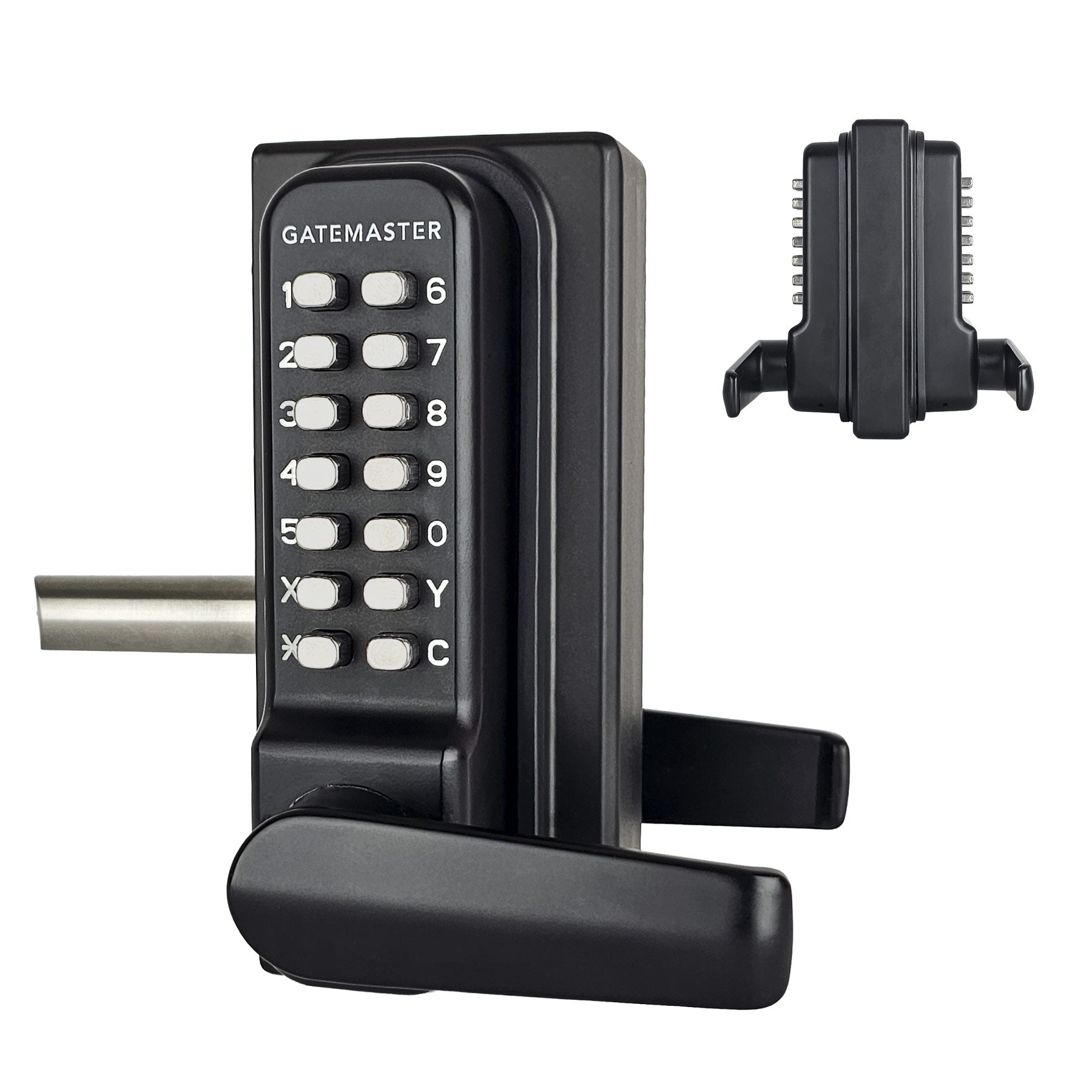 Gatemaster BDGRR4060R - BDGRR Superlock 2.0 Code Gate Lock - RapidReset Code - Double-Sided Keypad - Right Hand