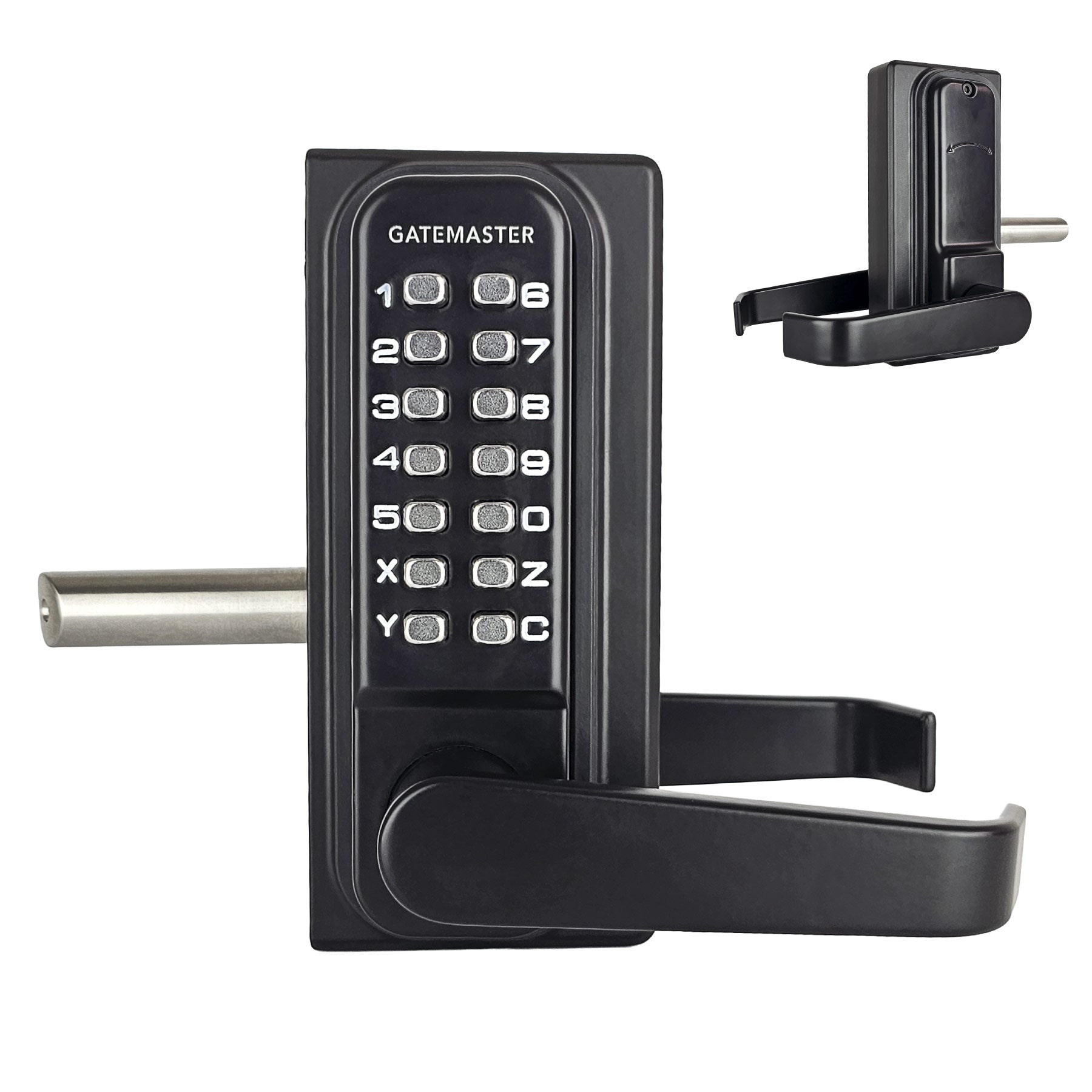 Gatemaster BDGSL1030L - BDGSL Superlock 2.0 Code Gate Lock - Lever Handle - Single-Sided Keypad - Left Hand