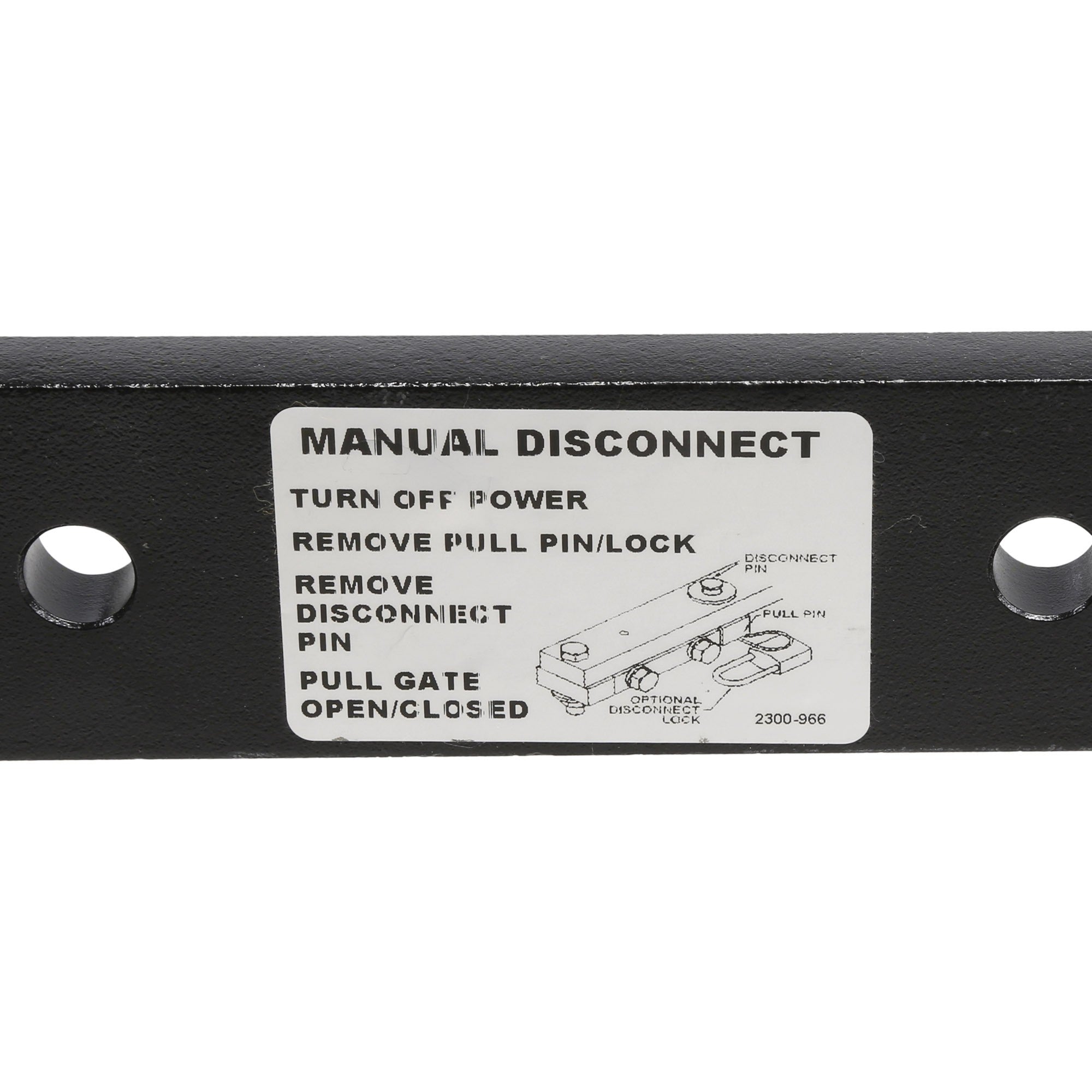 Extensión de manivela Linear 2100-1722-BT SW BLK TEX