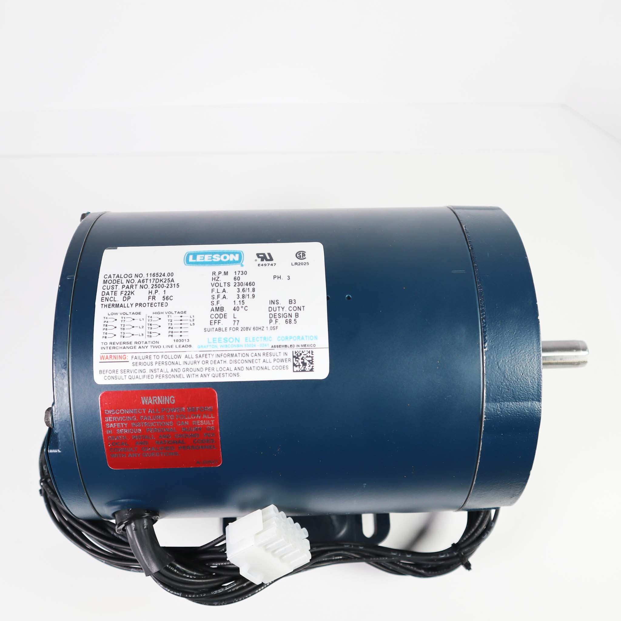Linear 2500-2313 MTR-L 1/2H 230/460-3 W/HAR