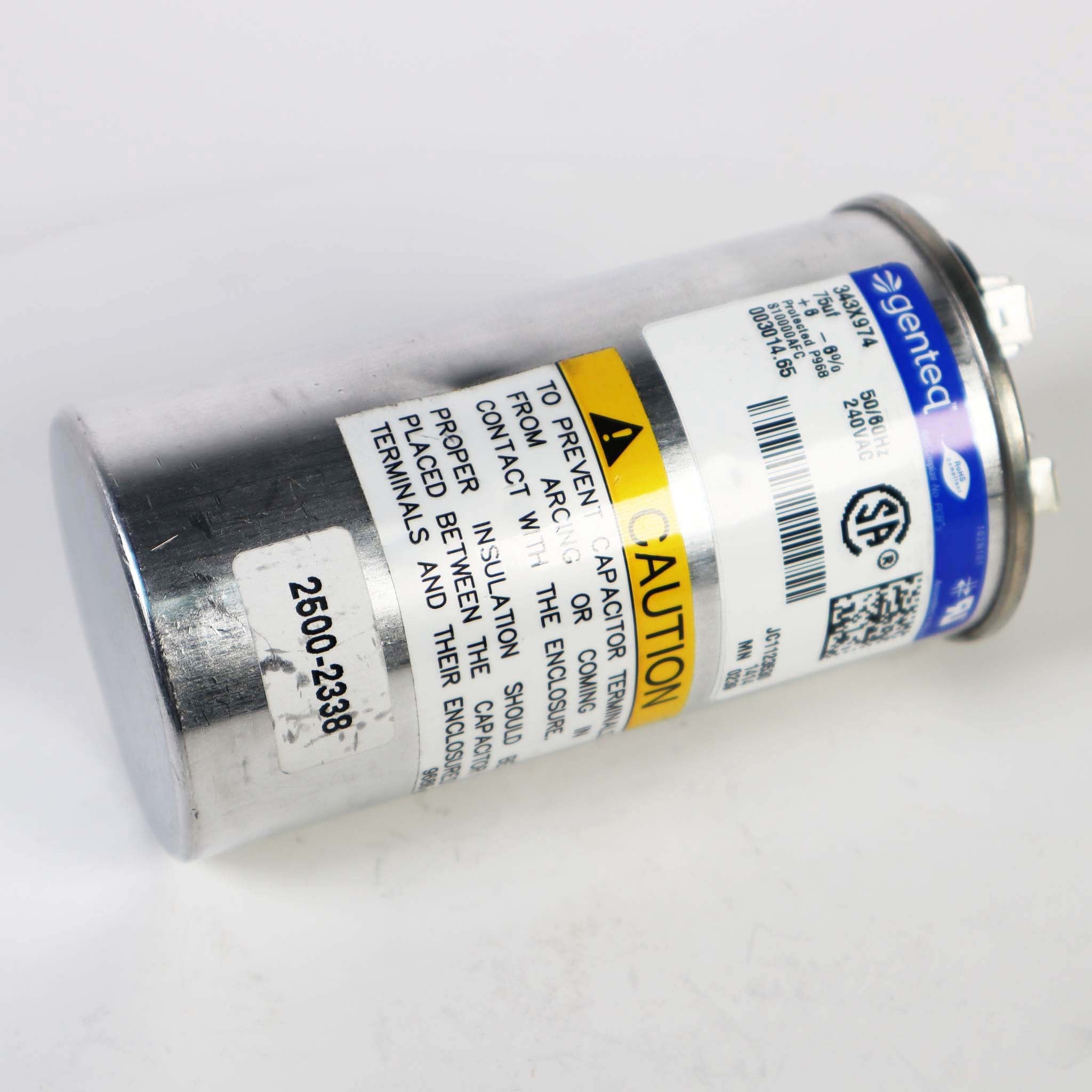 Linear 2500-2338 CAPACITOR 75MFD 240VAC LEESON#
