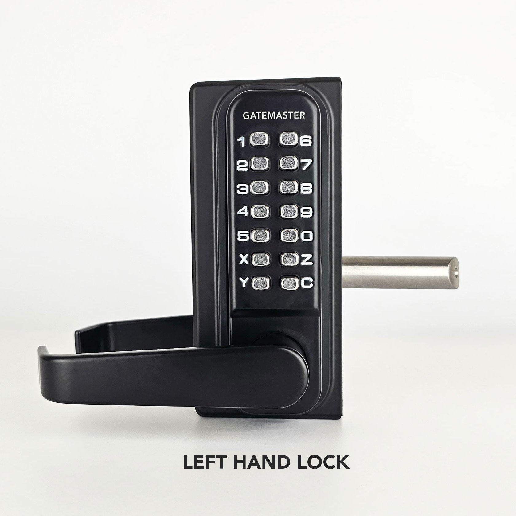 Gatemaster BDGSL1030L - BDGSL Superlock 2.0 Code Gate Lock - Lever Handle - Single-Sided Keypad - Left Hand