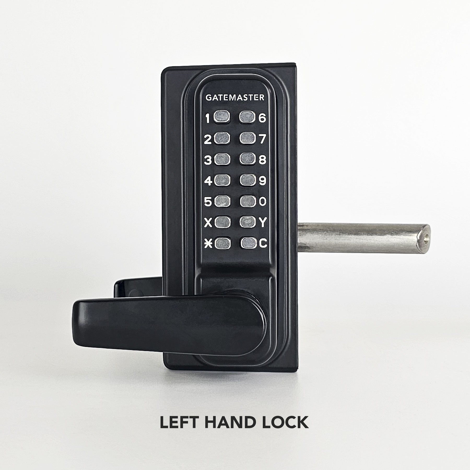 Gatemaster BDGRR4060L - BDGRR Superlock 2.0 Code Gate Lock - RapidReset Code - Double-Sided Keypad - Left Hand