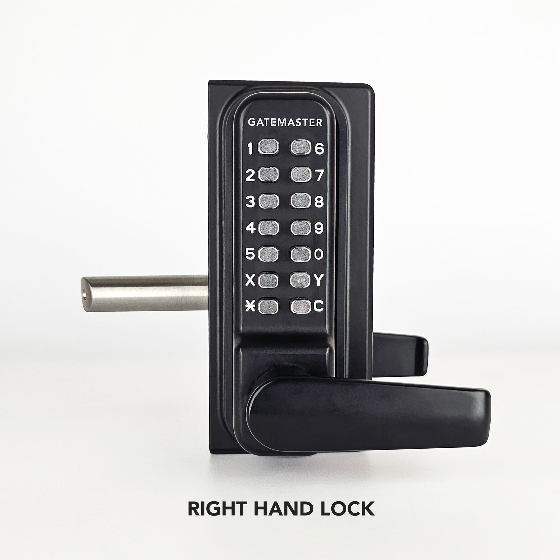 Gatemaster BDGRR4060R - BDGRR Superlock 2.0 Code Gate Lock - RapidReset Code - Double-Sided Keypad - Right Hand