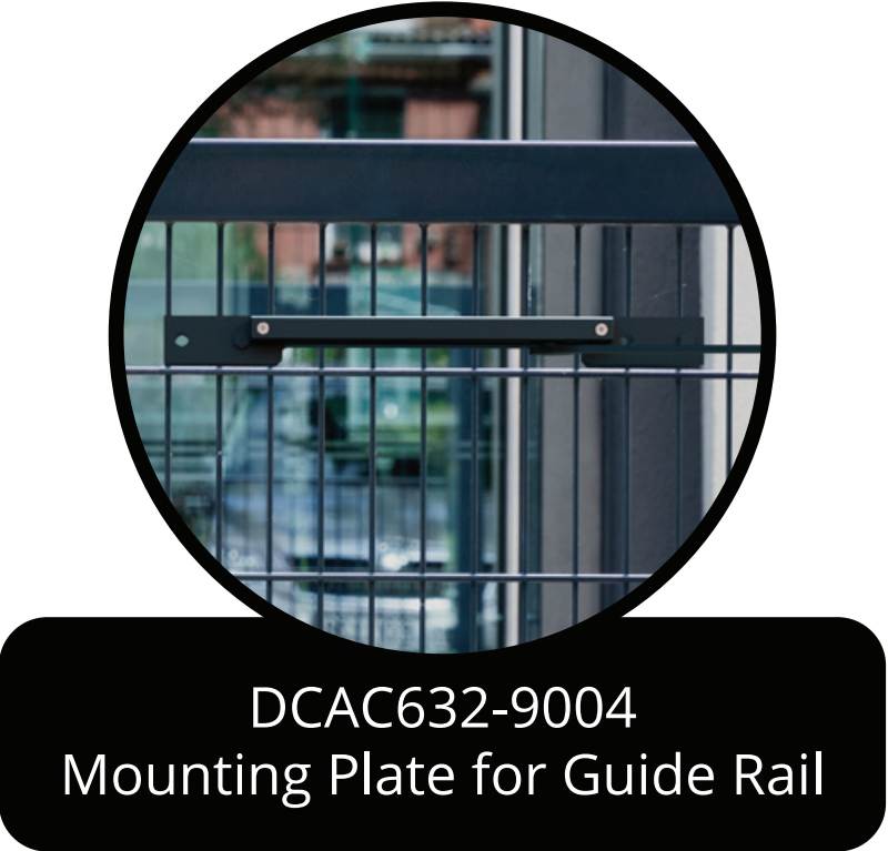 D&D Technologies DCA632-9004 Slimline Mounting Plate for Guide Rail