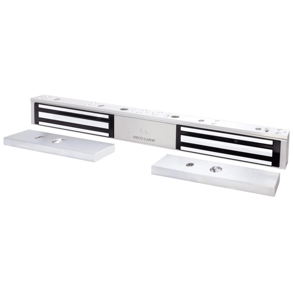 Seco-Larm E-941DA-600Q - Cerradura magnética de doble puerta, 12/24 V CC, 600 lb