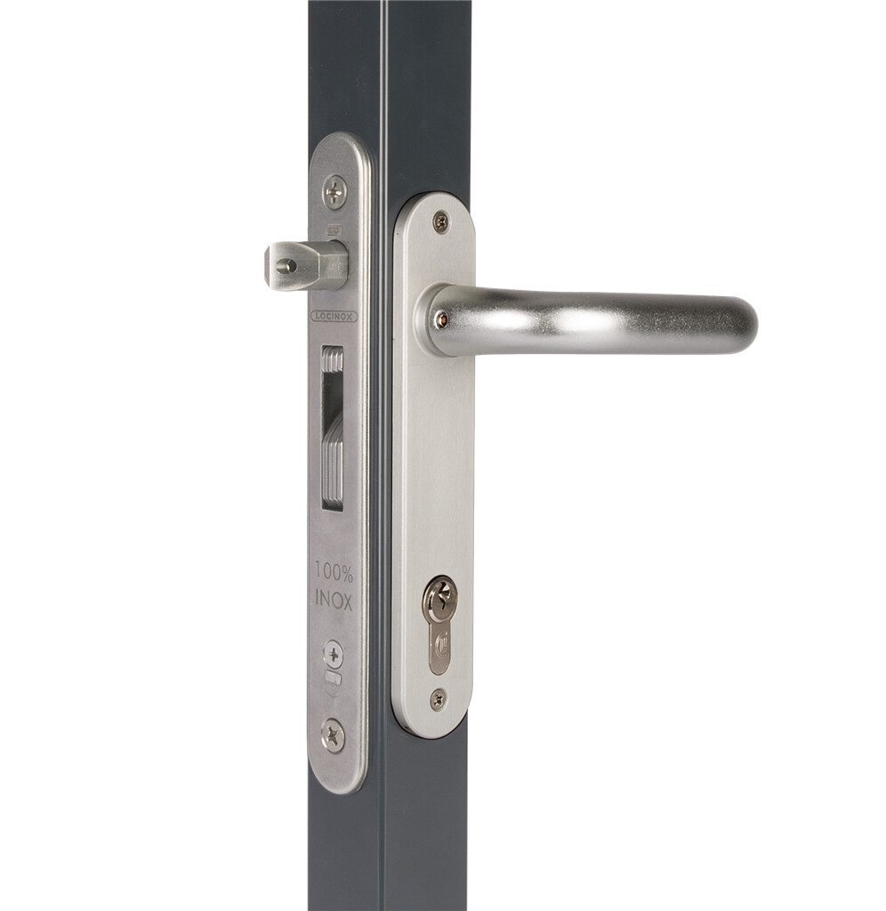 Locinox FORTYLOCK Mortise Lock w/ 3/4" Backset for Profiles 1-1/2" or More - ***LOCK ONLY***