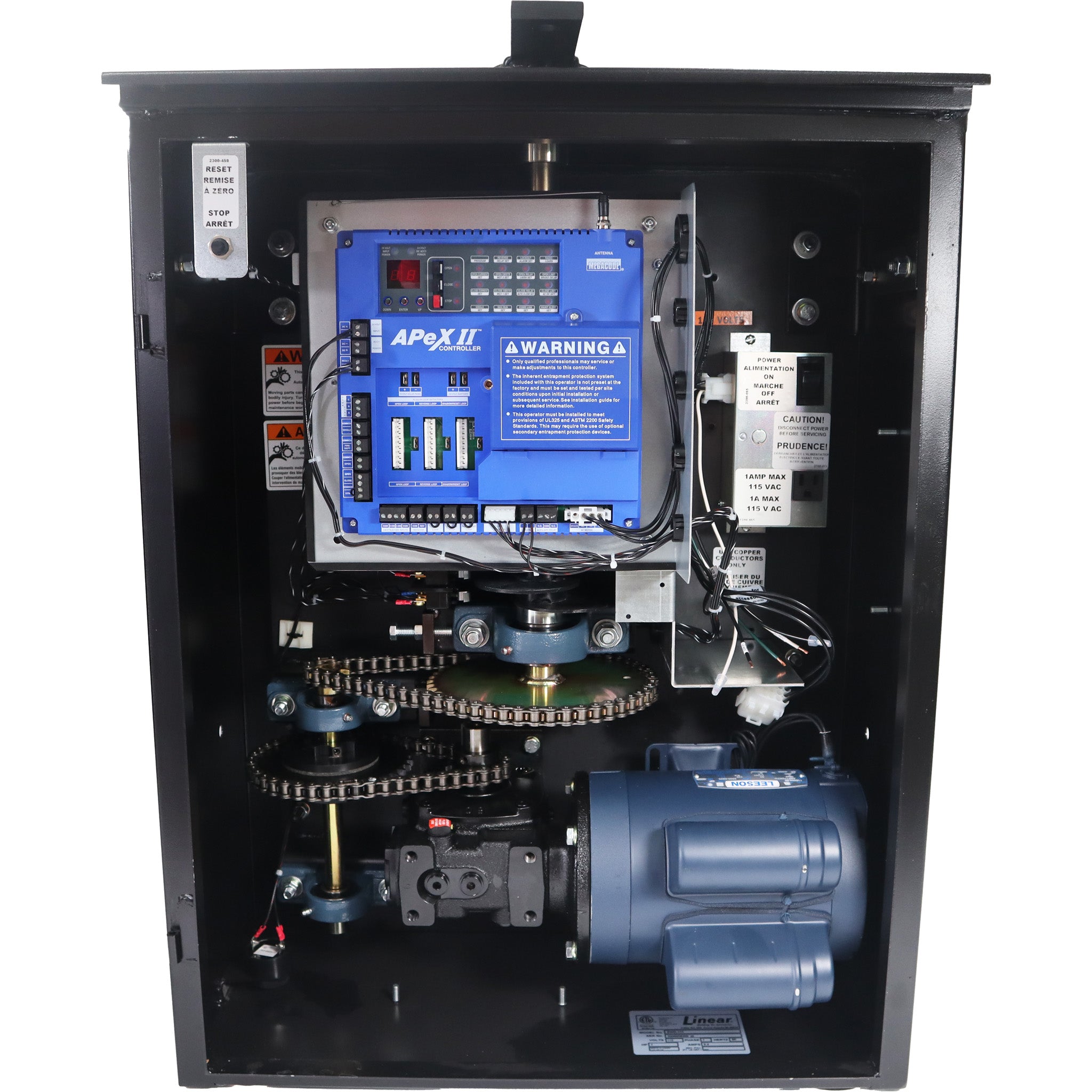 OPERADOR DE PUERTA BATIENTE LINEAL OSCO SWG-443 DE 3/4 HP