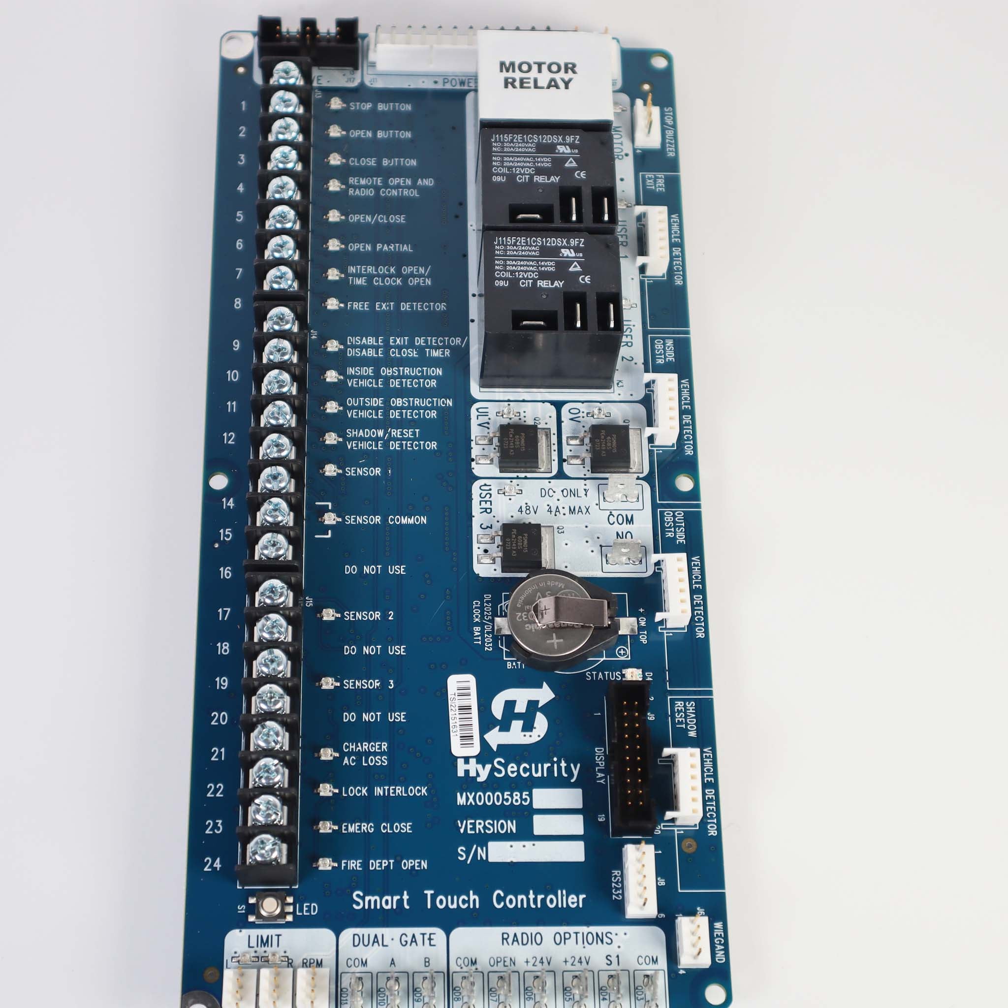 Placa Hysecurity MX000585-2, controlador táctil inteligente