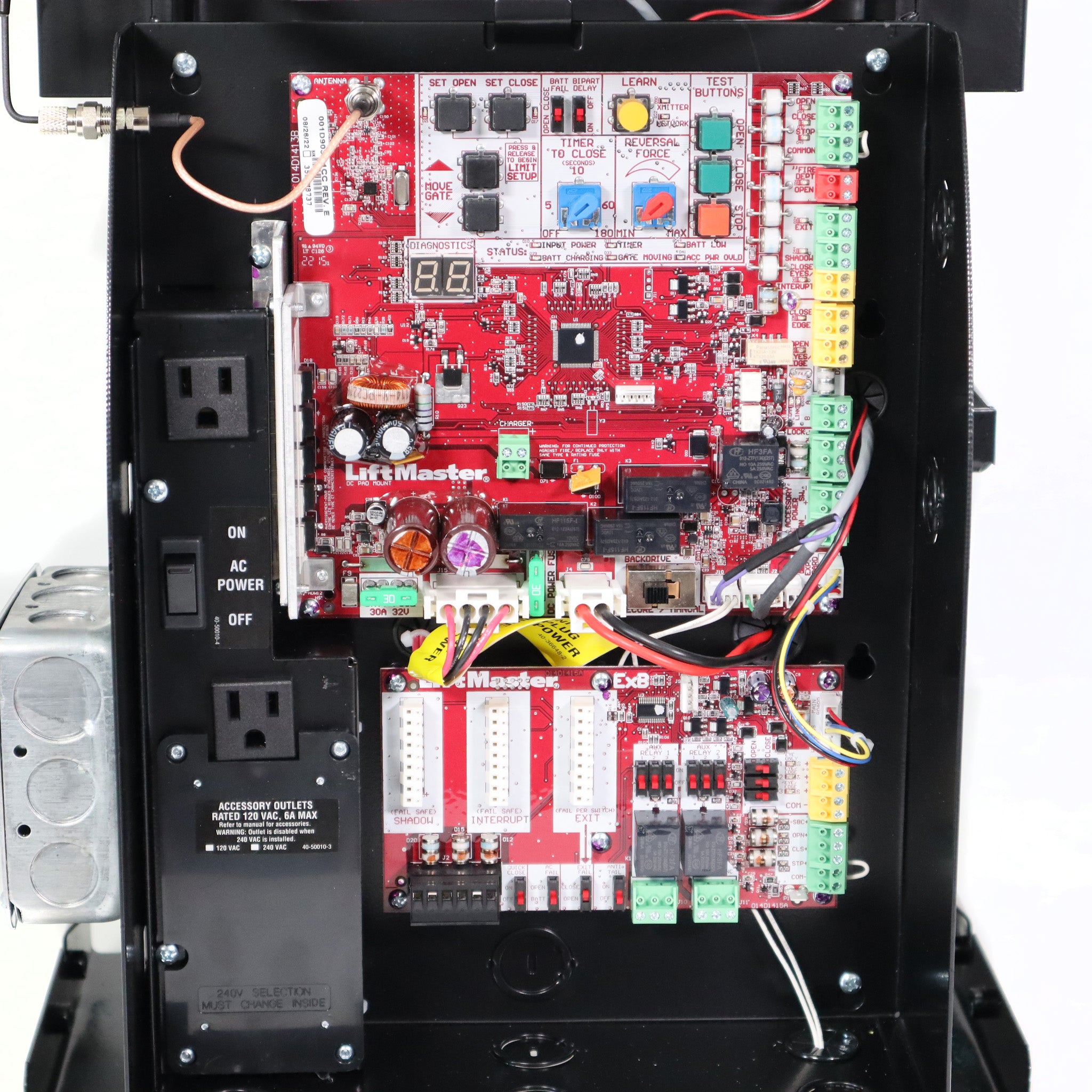 Operador de portón batiente comercial de alto tráfico Liftmaster CSW24UL