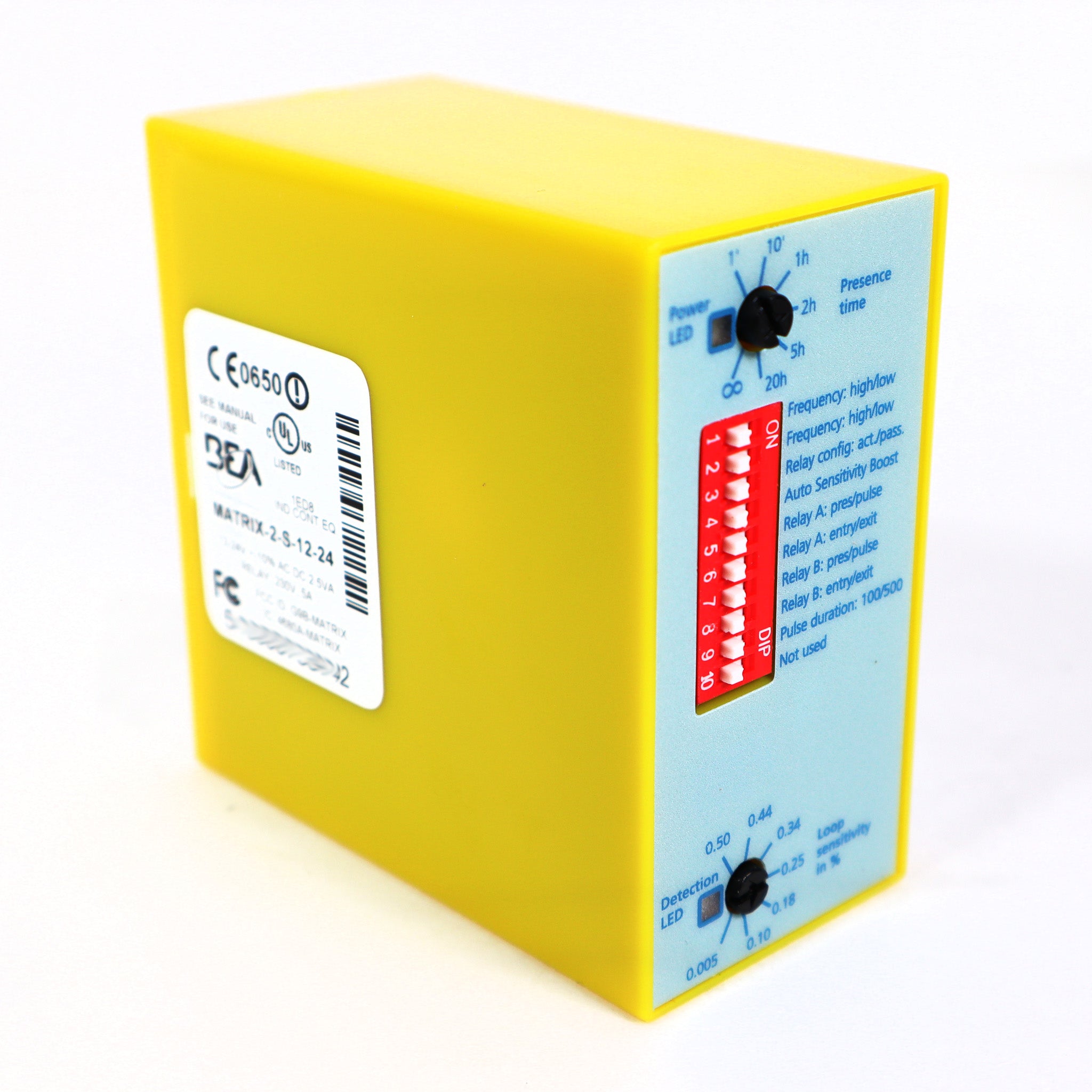 Detector de bucle monocanal BEA 10MATRIXIIS1224 con bloque DIN