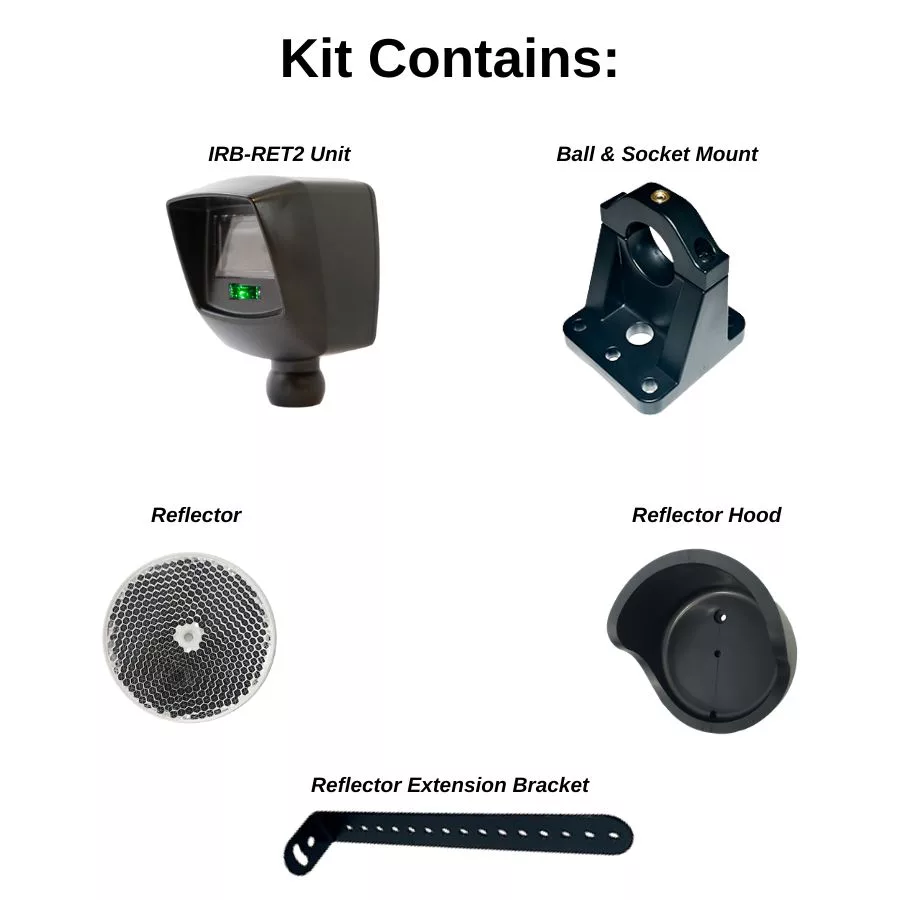 FOTOCÉLULA RETRORREFLECTORA IRB-RET2