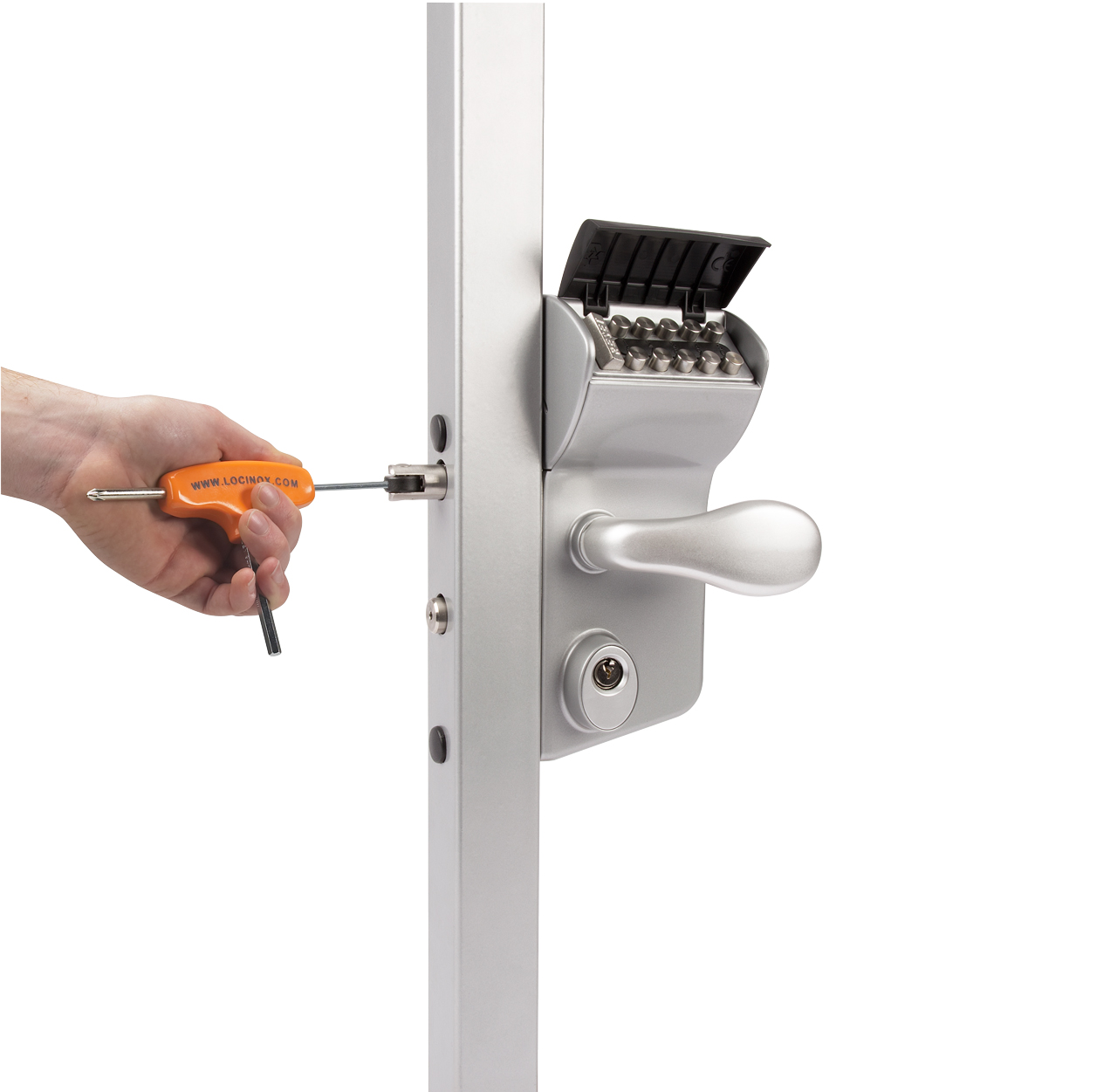 Cerradura mecánica con código de montaje en superficie Locinox LMKQV2 Vinci