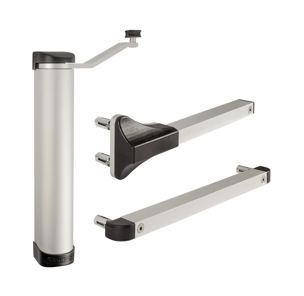 Cierrapuertas compacto Locinox Lion para puertas de hasta 165 lb