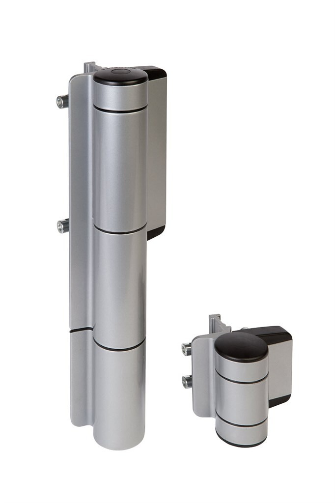 Cierrapuertas hidráulico de 180° de alta resistencia Locinox MAMMOTH-180 con bisagra para portones de hasta 330 lb