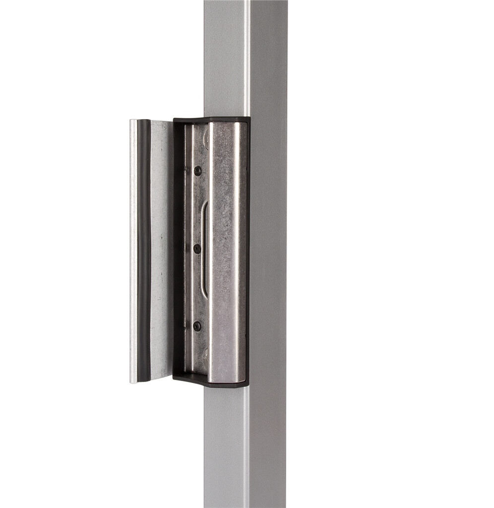 Cerradero ajustable de acero inoxidable Locinox SARLQF2-ALUM para perfiles redondos