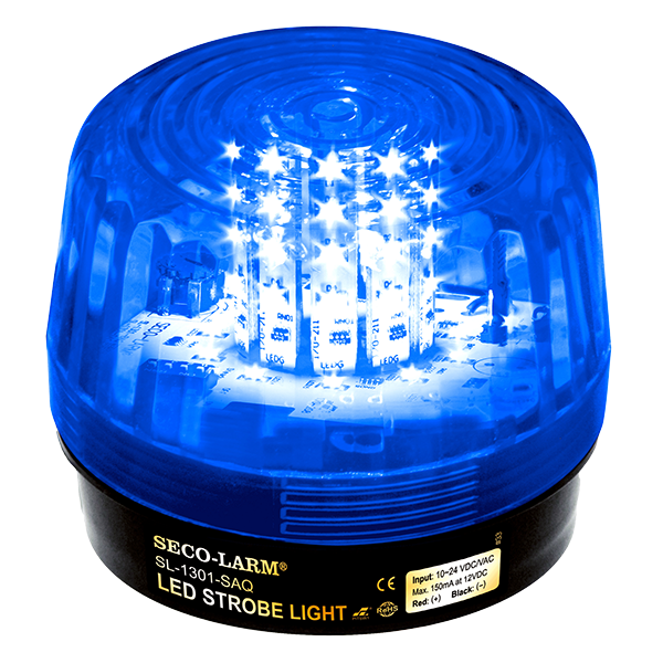 Seco-Larm SL-1301-SAQ-B Luz estroboscópica azul, 6 patrones de destello