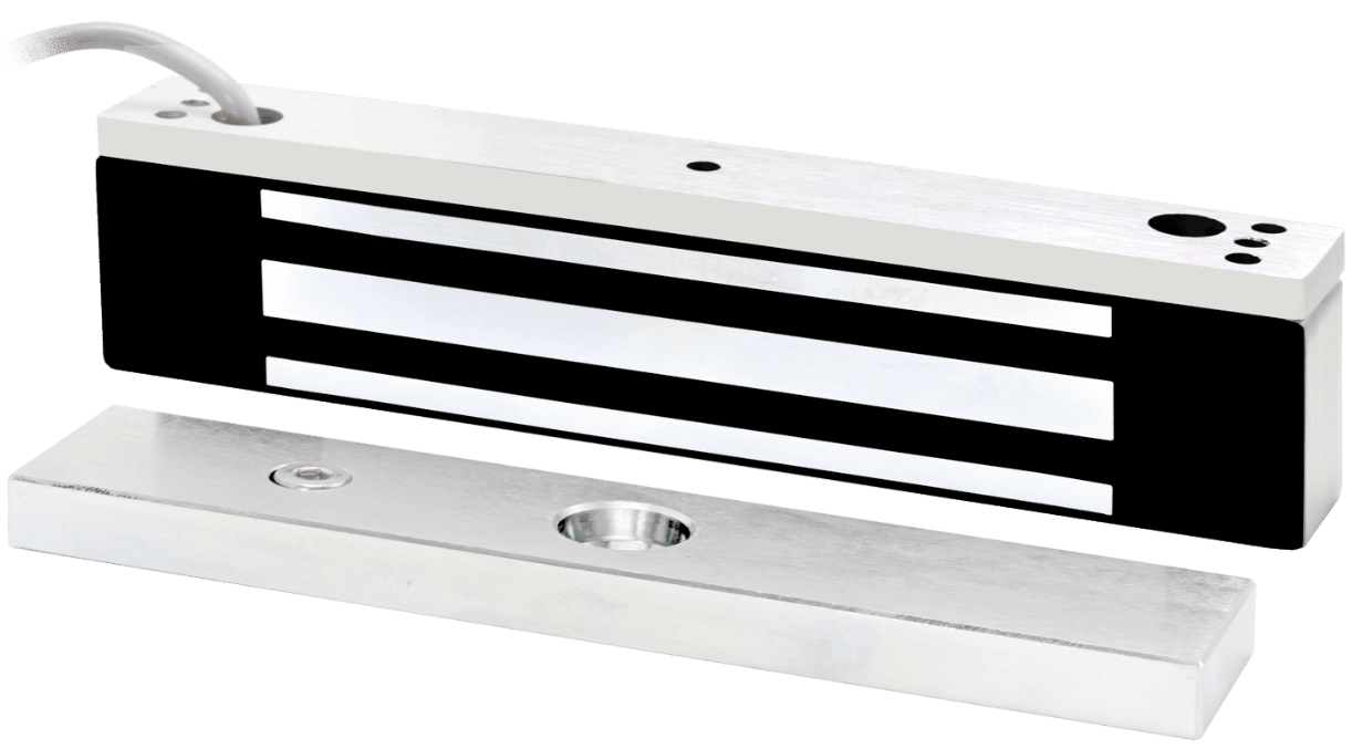 Cerradura magnética Seco-Larm E-941SA-300 para interiores y exteriores, 300 lb, 12 V CC