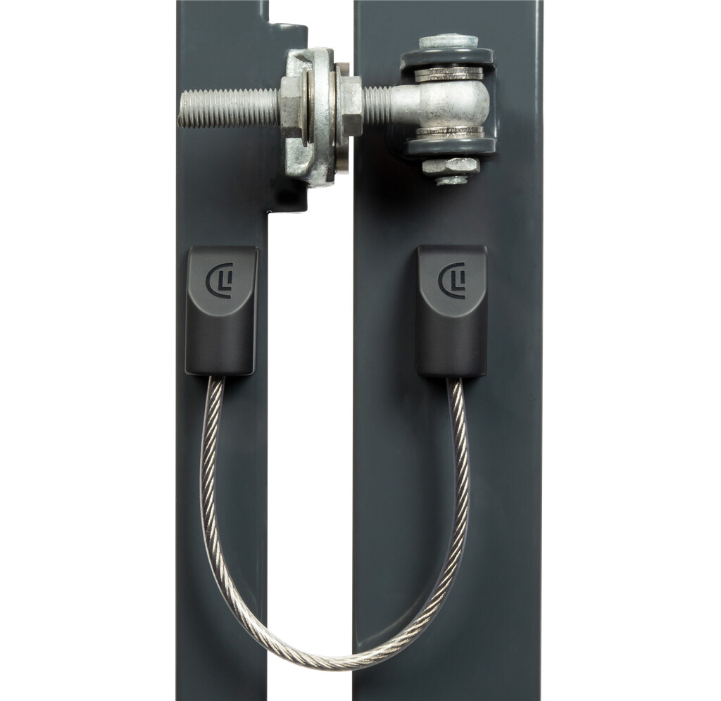 Cable de seguridad de acero inoxidable Locinox U-Safe para portones de hasta 1100 lb