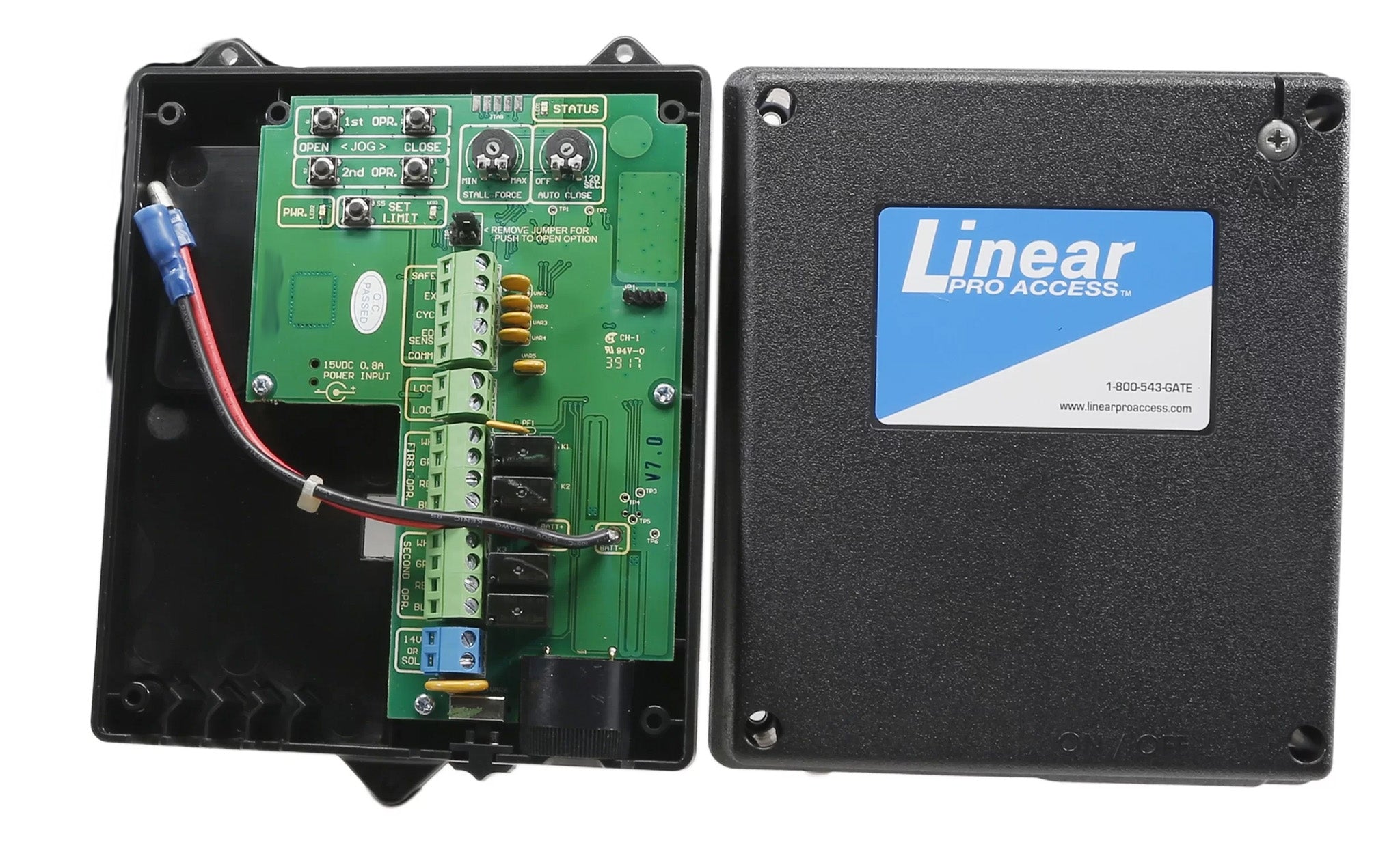 Conjunto de caja de control/caja de batería Linear PRO2000XLSCBOX 2000XLS
