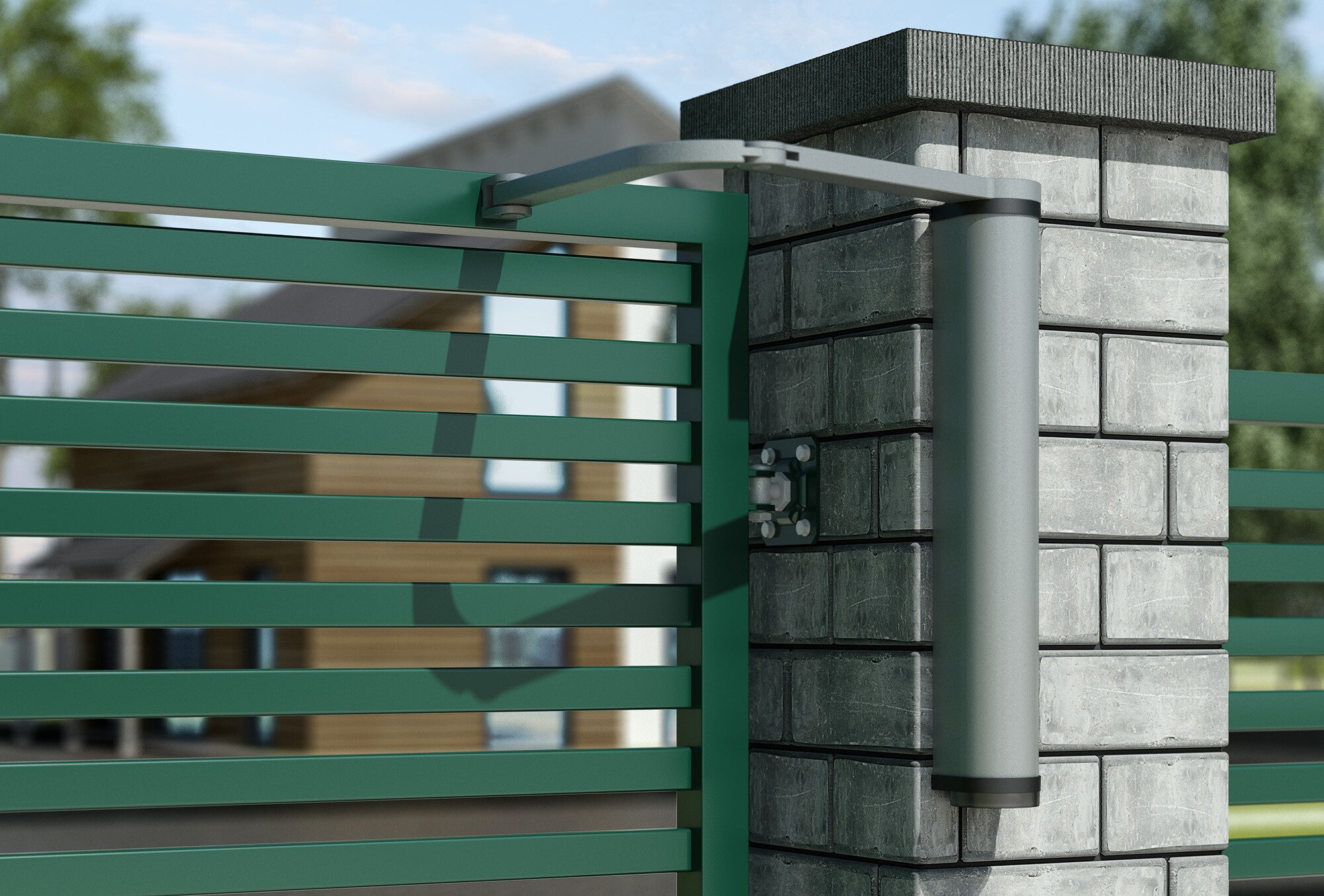 Cierrapuertas motorizado Locinox Venus para puertas batientes peatonales