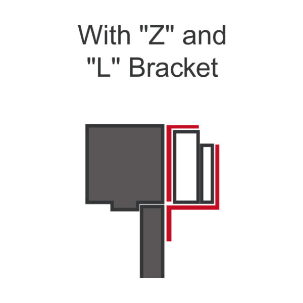 Cerraduras magnéticas para interiores con montaje en soporte en Z Seco-Larm E-941S-600-ZQ