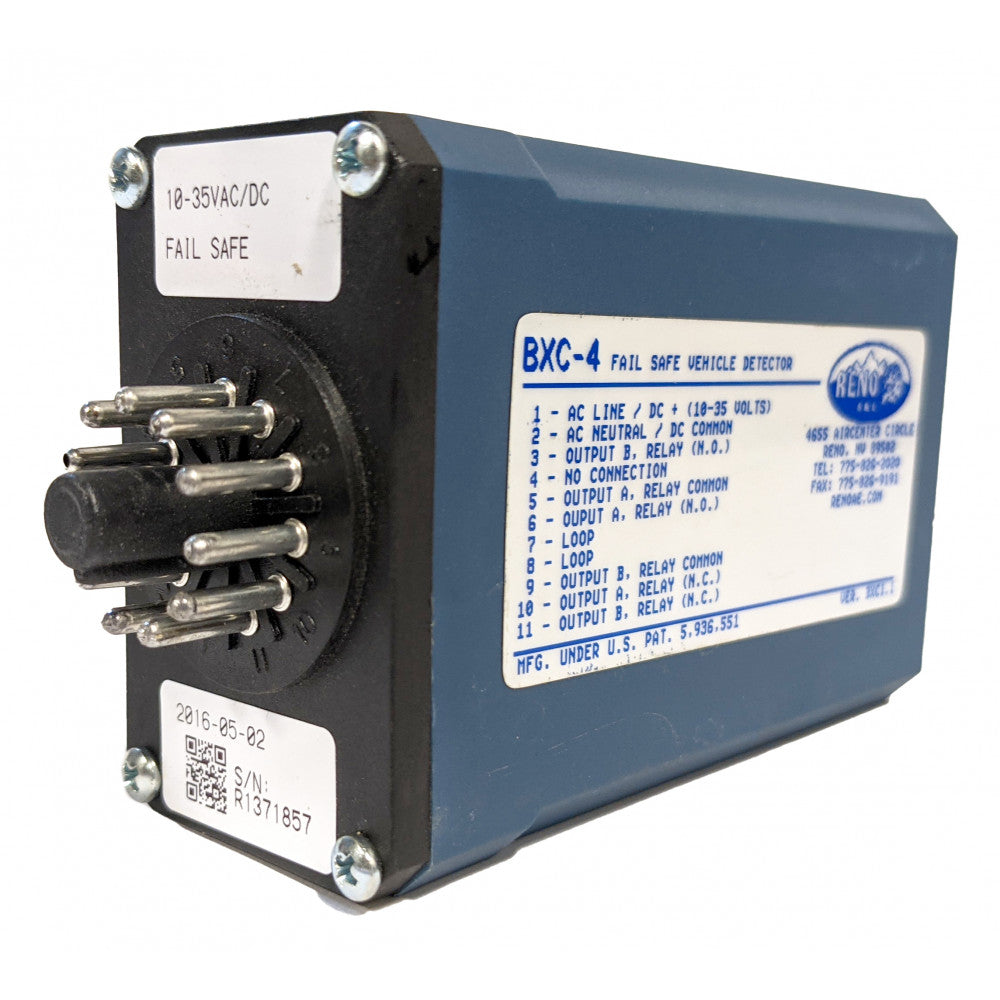 DETECTOR DE BUCLE RENO AE BXC-4 DETECTOR COMPACTO DE 12-24 V CA/CC