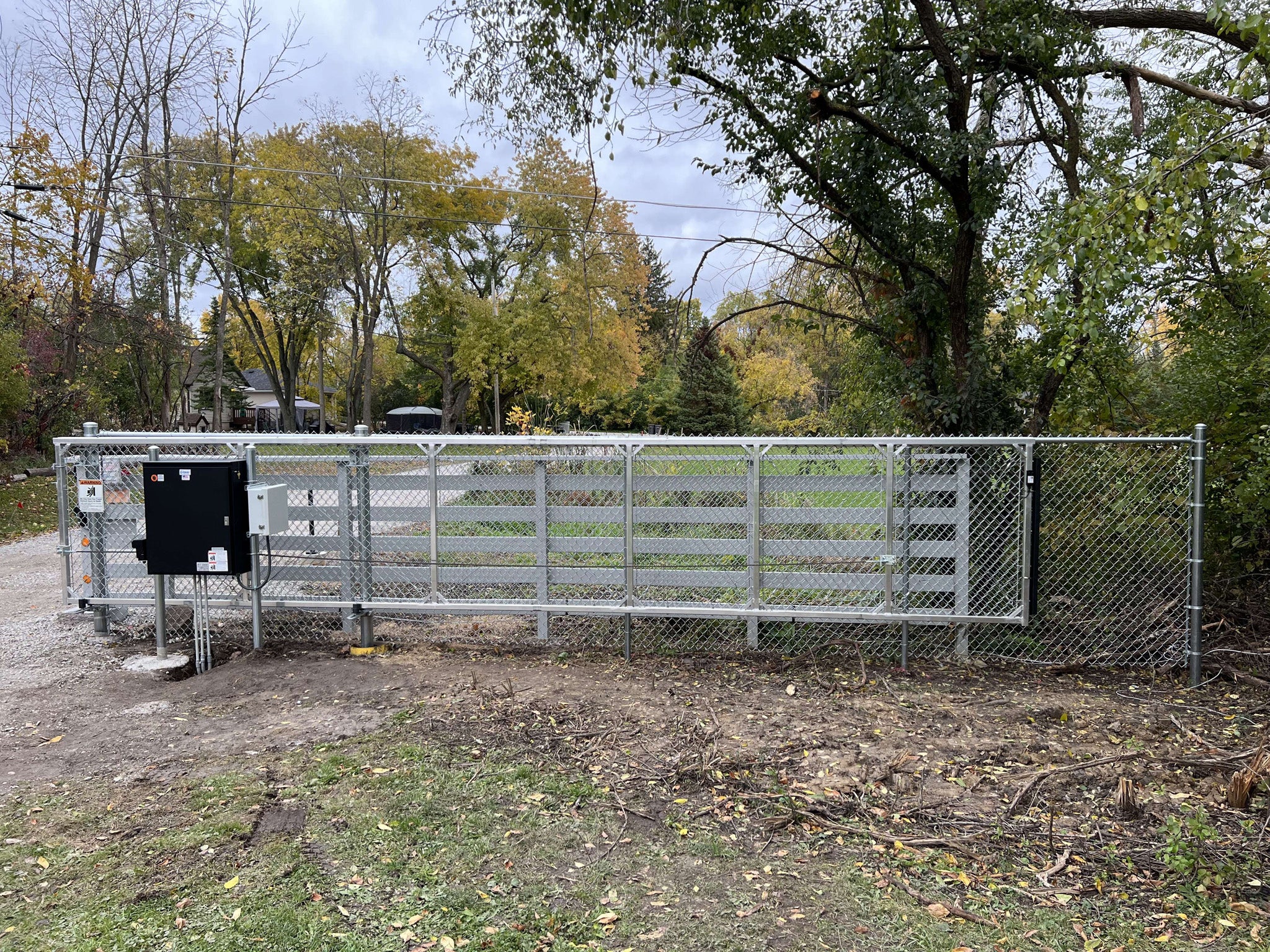 exterior photo of an electronic gate