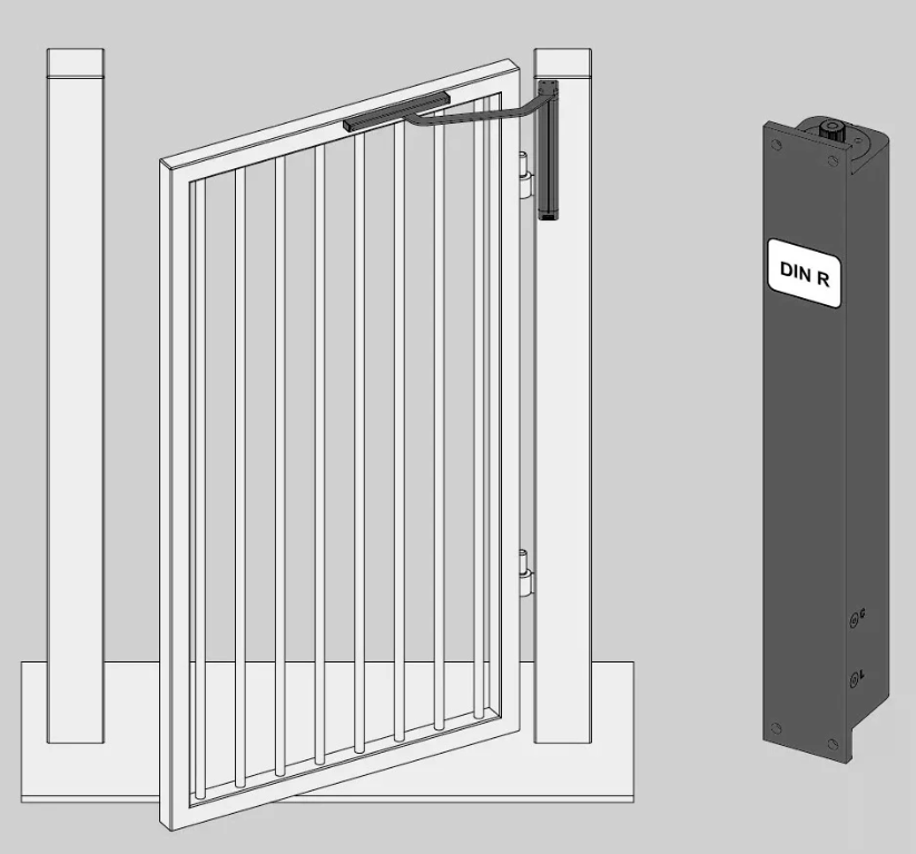 D&D Technologies DCA632-9004 Slimline Mounting Plate for Guide Rail