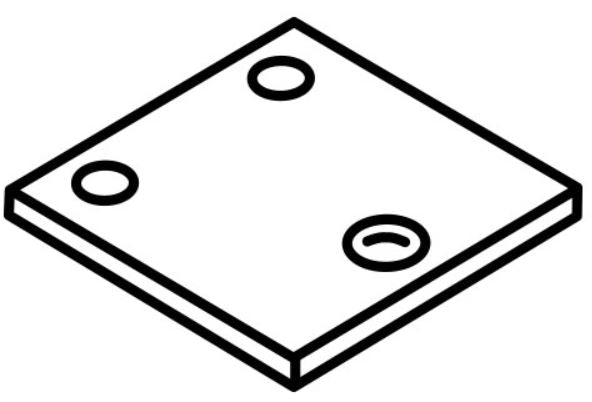 Linear 2100-2070 PLACA DE PUERTA SW BRAZO SOLDADO