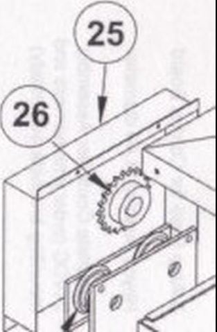 Rueda loca de cubierta lineal 2100-242-BT SLG RSL RSL-D BLK
