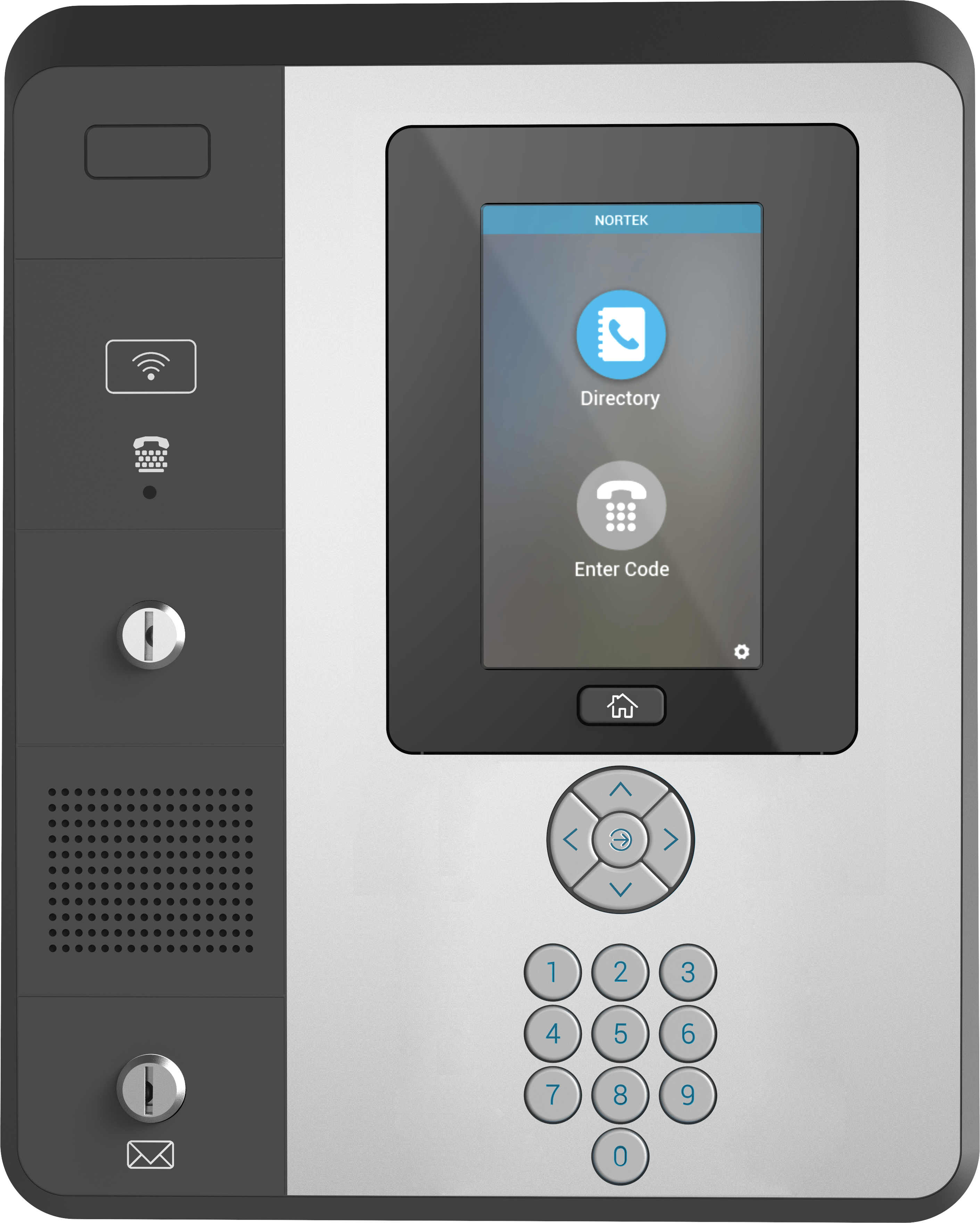 Sistema de entrada y acceso telefónico Linear EP-736 EntryPro con pantalla táctil de 7″ y 36 puertas