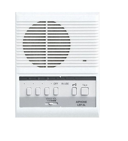 Aiphone AIP LEF-3L 3 STATION INSIDE INTERCOM, WALL OR DESK MOUNT, WITH DOOR
