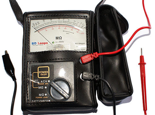 BD Loops Analog Megohmmeter Loop Tester