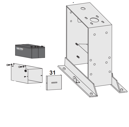 ARNÉS DE BATERÍA All-O-Matic BTY-H300 DE 18" Y 19"
