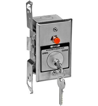 HBFST Interior Flush Mount Tamperproof Open-Close with Stop w/ Mortise Cylinder