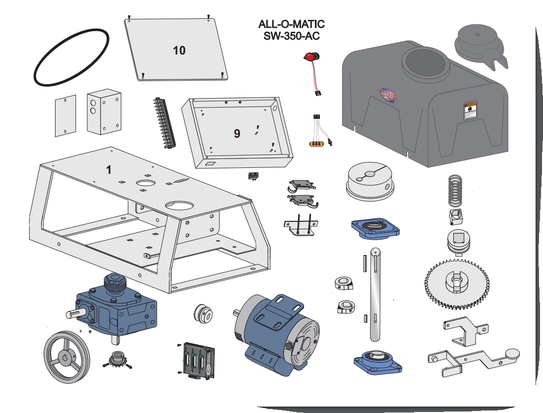 All-O-Matic LPR-H350 LOOP RACK WIRE HARNESS