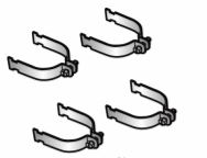 Liftmaster K77-38105 ABRAZADERA C, SL595U, 2 PARES