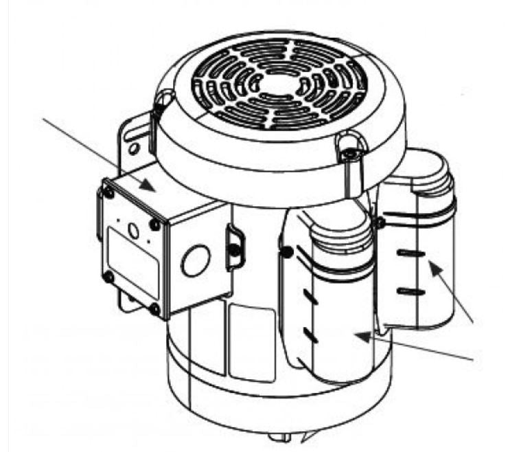 Motor eléctrico HySecurity MX001639, 60 Hz, 5 hp, 3Ø, 3450 RPM, 208-230/460 V CA