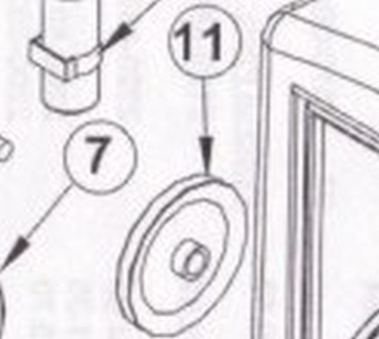 Polea lineal 2100-388 de 5" y 5/8" de diámetro interior