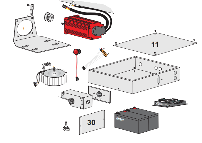 All-O-Matic PSC-200 POWER SUPPLY DUPLEX COVER