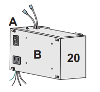 CUBIERTA DE LA CAJA DE FUENTE DE ALIMENTACIÓN All-O-Matic PSC-300A (A)