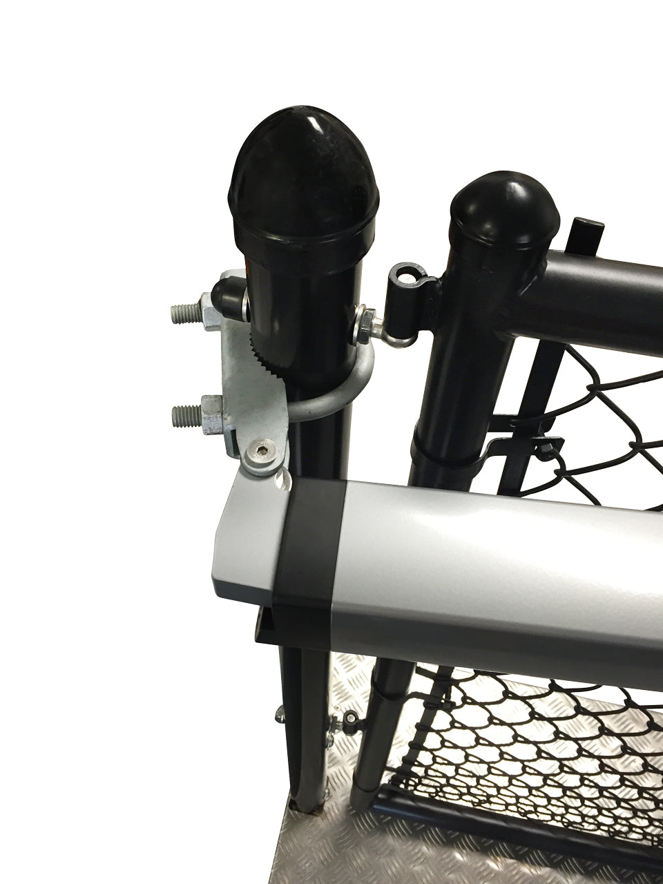 Locinox SB-3020 Galvanized Bracket to Mount Samson 2 to Round Profiles - 3" Post & 1-7/8" Gate Frame