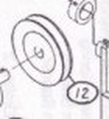Polea de motor lineal 2200-647, 4"