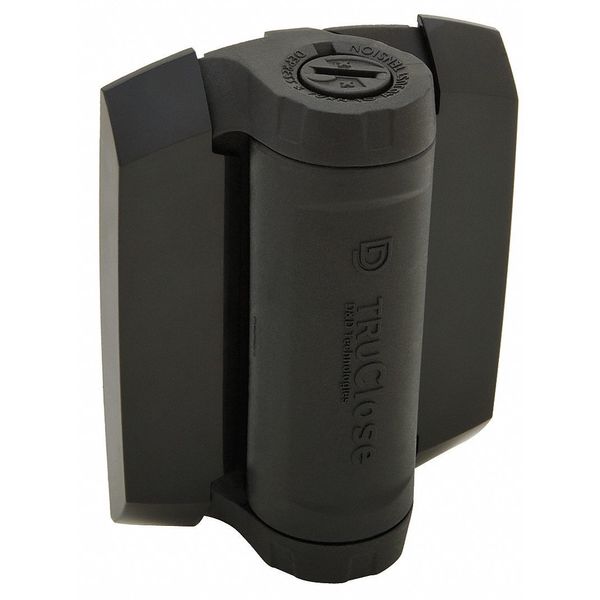 Bisagras resistentes TruClose® TCHD1AL2S3BT de D&D Technologies para puertas metálicas - Negras, 2 patas