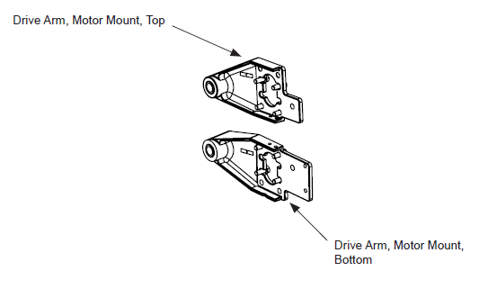 Brazo de accionamiento del montaje del motor inferior HySecurity MX000386