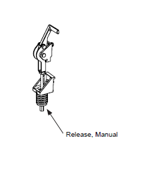 HySecurity MX001103 Liberación, manual, conjunto de palanca