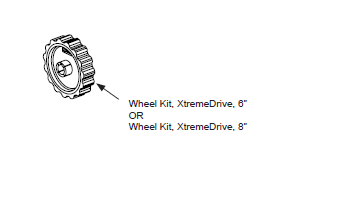 HySecurity MX002598 8 inch XtremeDrive Wheel Kit ***New Part #MX5350***