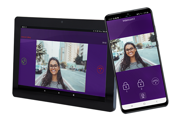 Sistema de intercomunicación de video IP de la Guardia Pretoriana AES con teclado