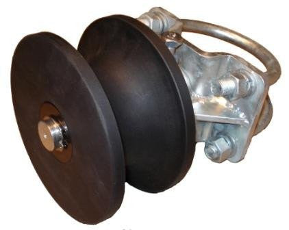 Nylon Canteliever Gate Roller with Cover 4" Post